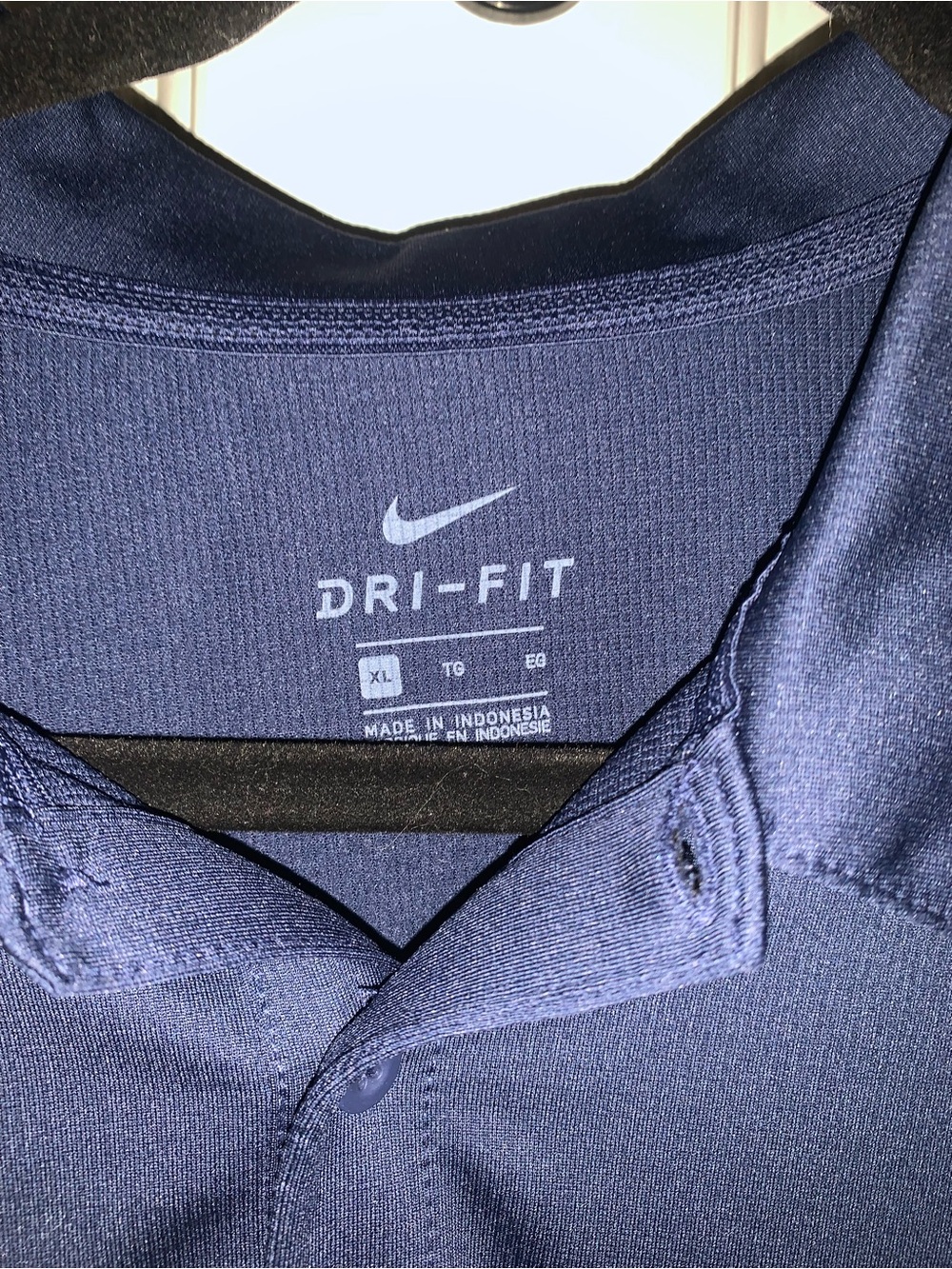 Nike Dri-FIT Navy Men's Polo xl
